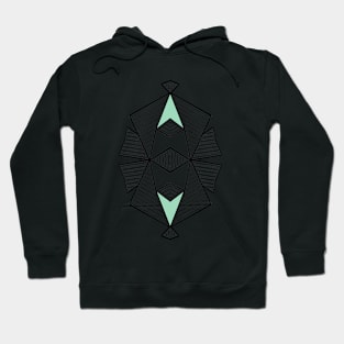 Triangle Tribal Mint Hoodie